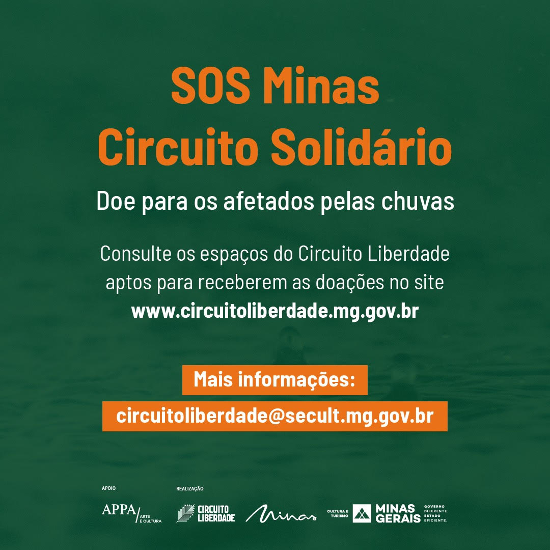 CINE BRASIL ESTÁ ENTRE LOCAIS DE ENTREGA DE DOAÇÕES DO SOS MINAS CIRCUITO SOLIDÁRIO