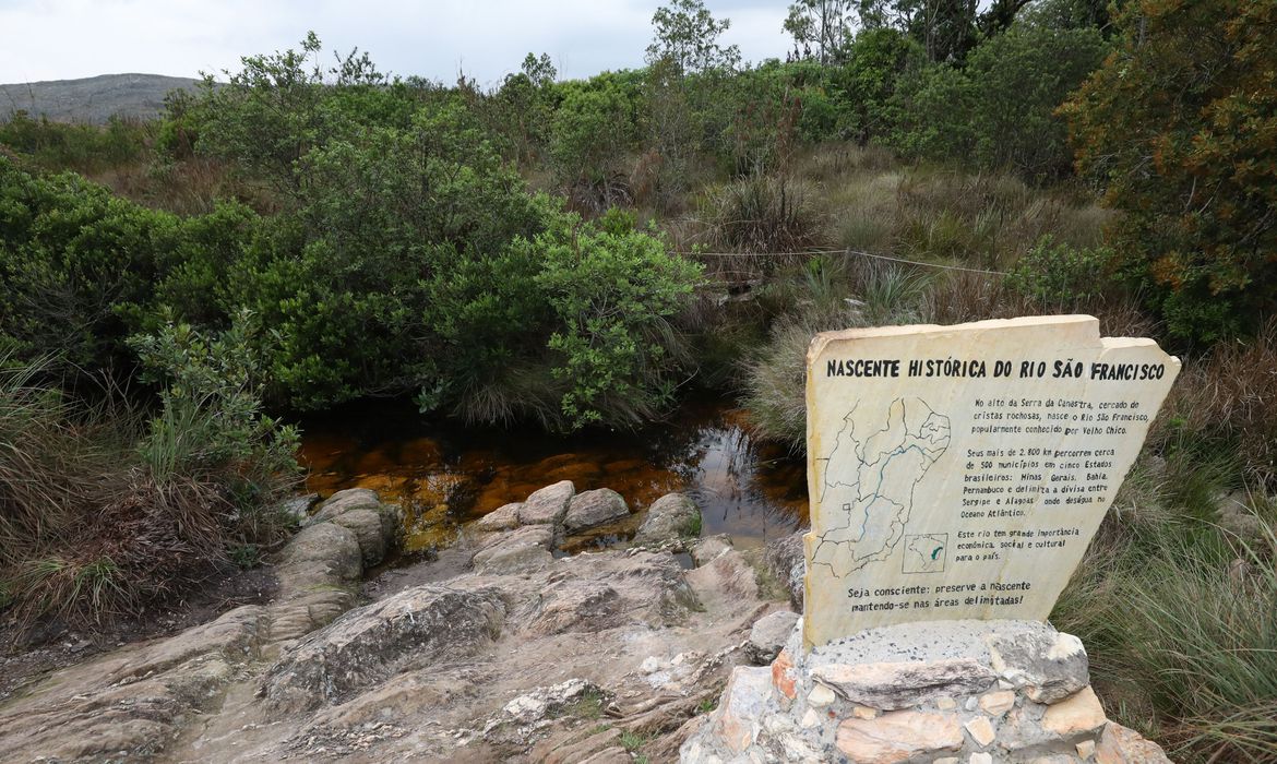 Serra da Canastra, Nascente do São Francisco - Crédito: Clauber Cleber Caetano/PR/Agência Brasil