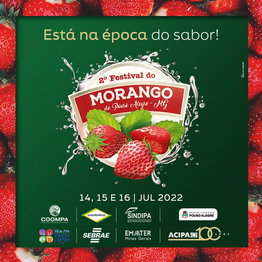 2ª edição do Festival do Morango de Pouso Alegre já tem data marcada
