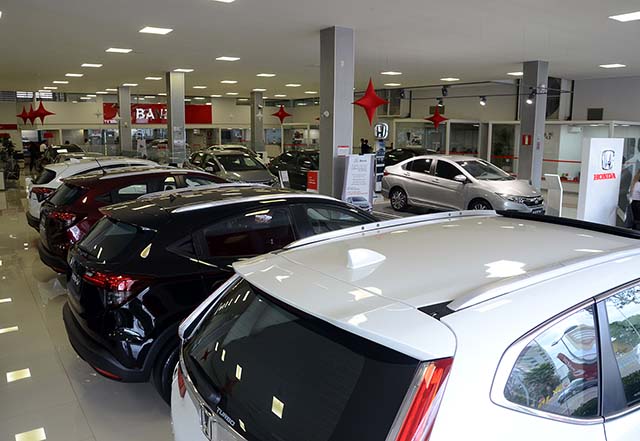 Vendas de veículos novos avançam 12,5% no Estado