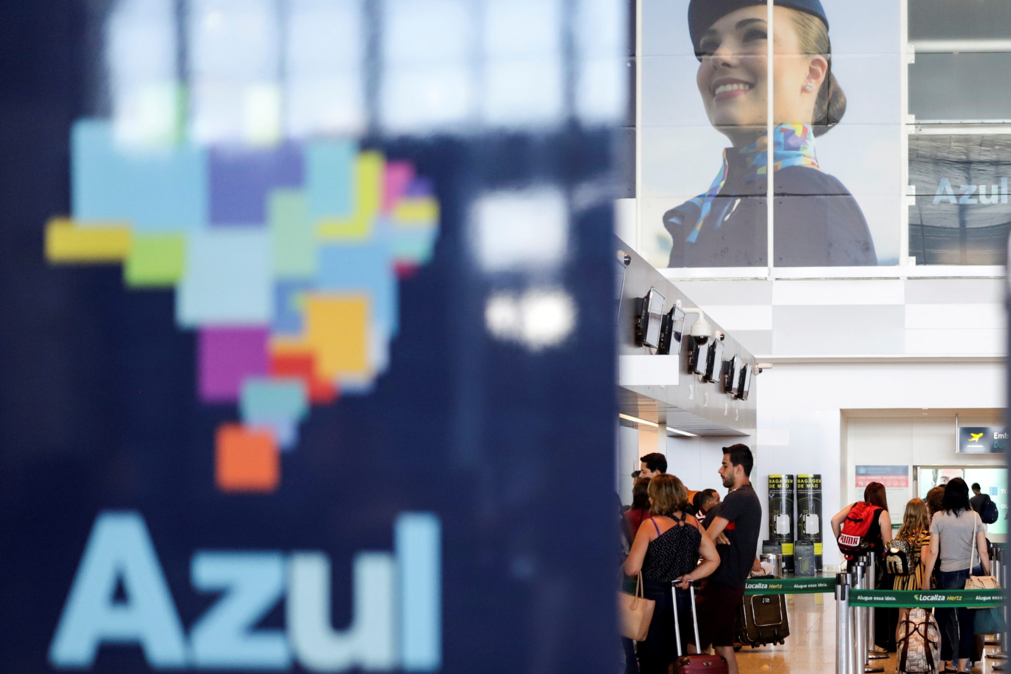 Guichê da Azul no Aeroporto Internacional de Viracopos, em Campinas