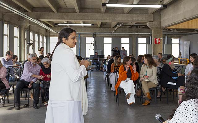 A palestra de Gopi Patel reuniu mais de 70 pessoas no DIÁRIO DO COMÉRCIO | Crédito: Fernanda Mendes