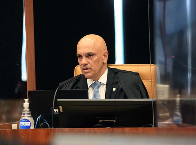 Moraes considerou que há provas de participação efetiva dos investigados em organização criminosa | Crédito: Carlos Moura/STF