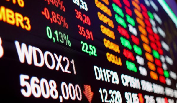 Quadro da bolsa de valores