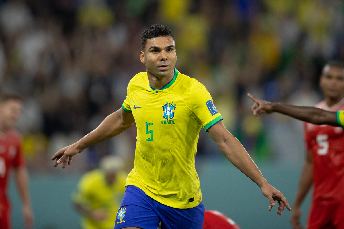 Volante Casemiro anotou gol da vitória brasileira |
Crédito: Lucas Figueiredo/CBF