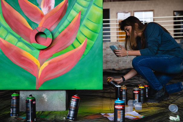Fábrica de Graffiti transforma em arte um marco histórico de Bela Vista de Minas