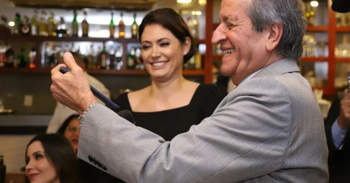 Michelle vai a ato de apoio a Rogério Marinho, e Bolsonaro participa por vídeo