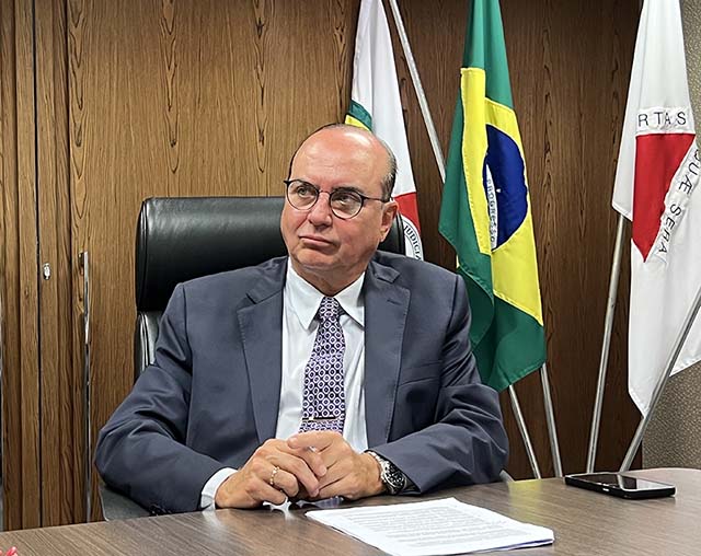 Presidente do TJMG anuncia plano 
de implantar fóruns digitais no Estado | Crédito: Leonardo Morais