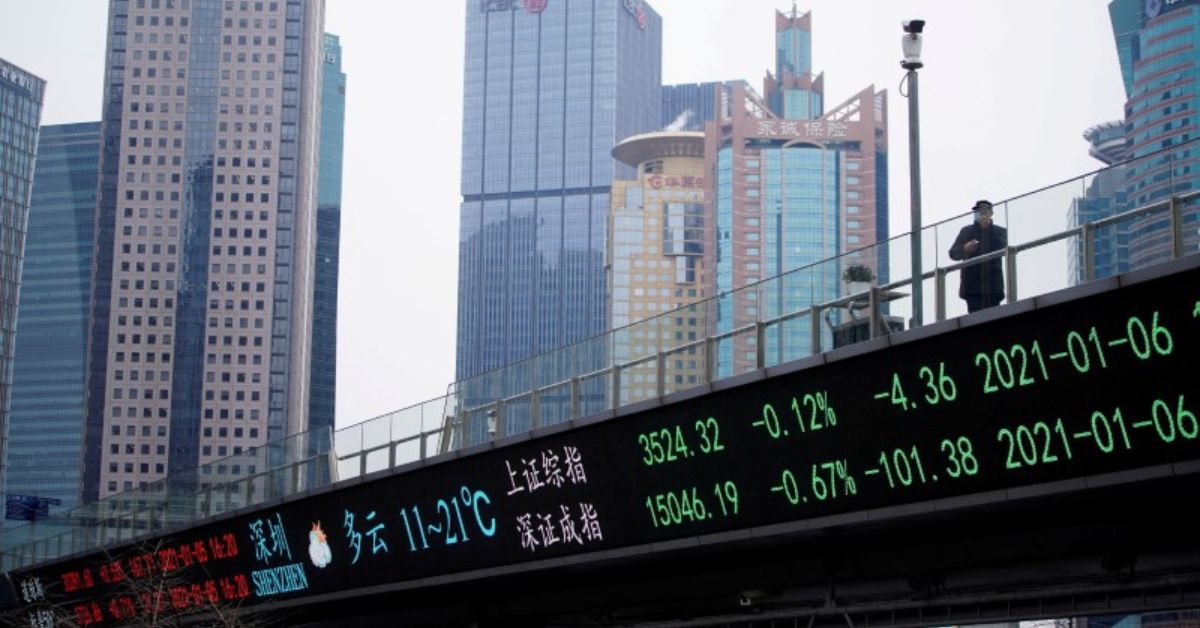 Ações da China caem com dados de inflação dos EUA e preocupações geopolíticas