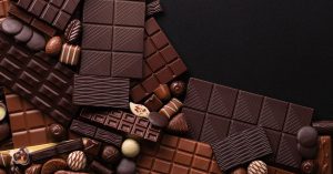 Foto de barras de chocolates e bombons