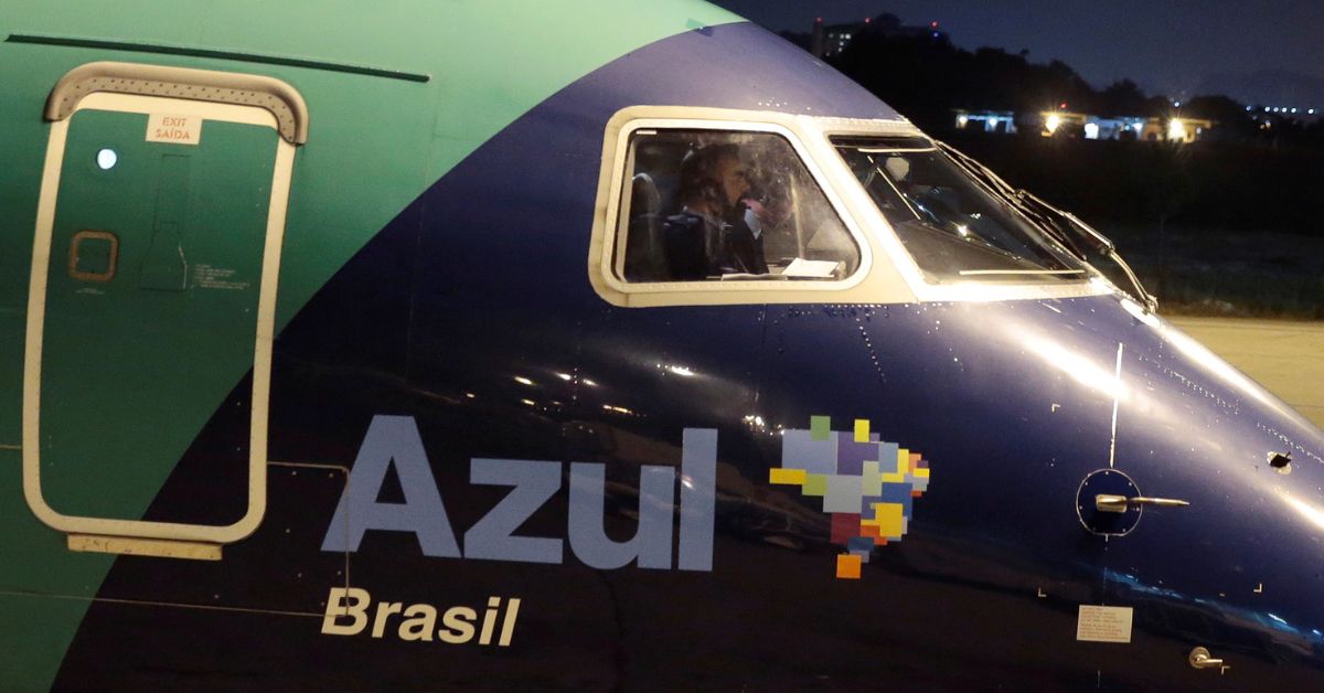 Avião da Azul no Aeroporto Internacional de Guarulhos | Crédito: REUTERS/Leonardo Benassatto