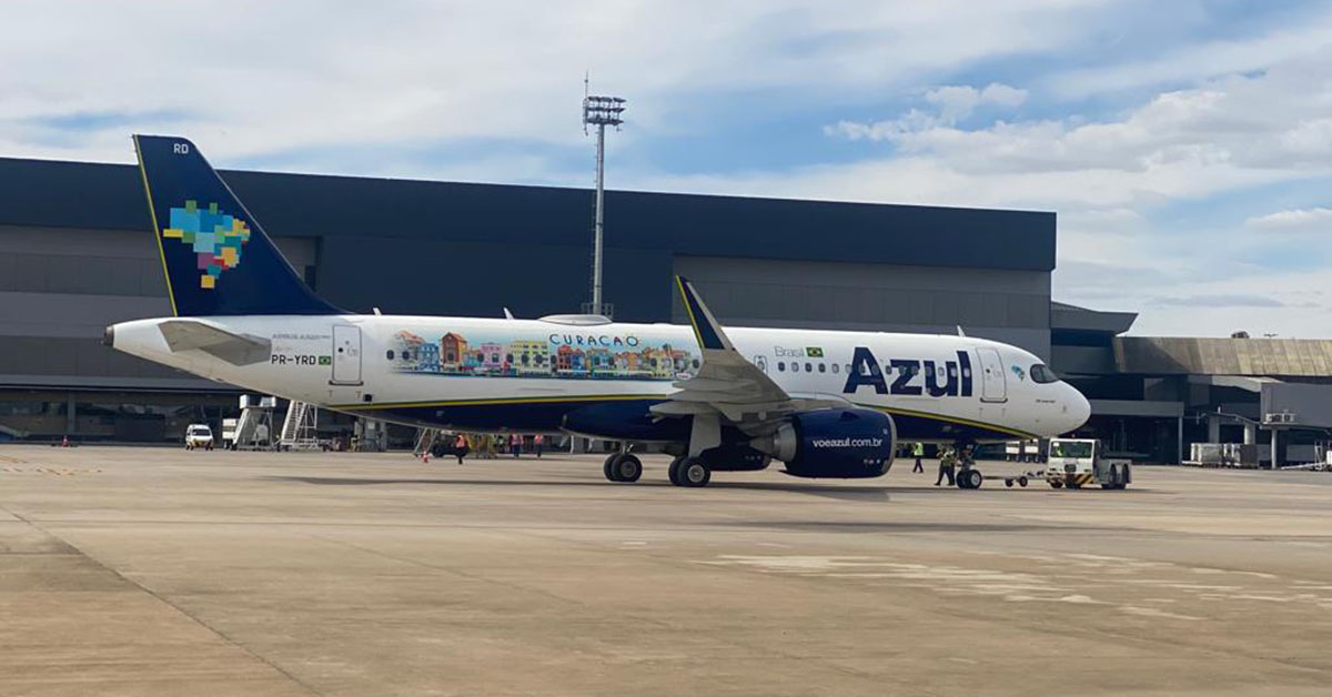 Azul lança voos extras para Curaçao
