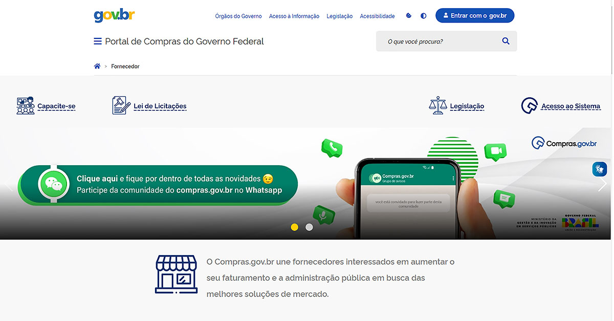 Vendas dos pequenos negócios para o governo somam R$ 1,13 bi