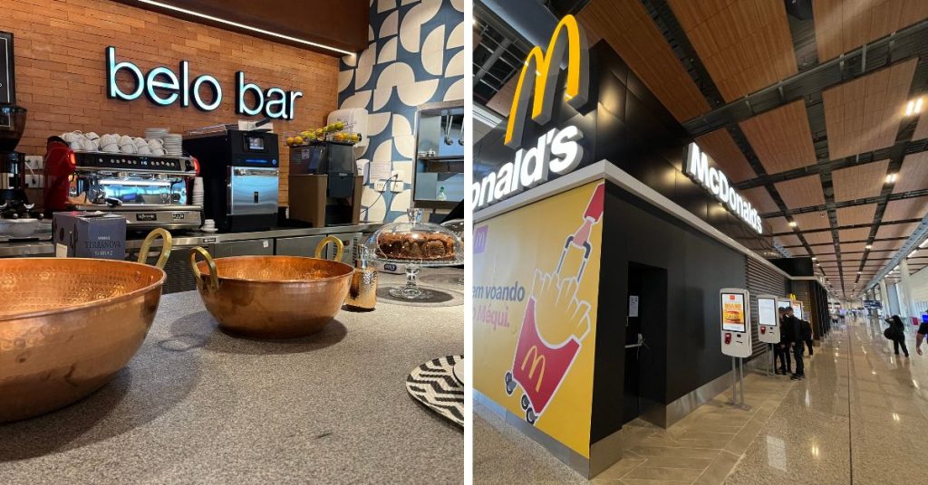 Belo Bar e McDonald’s são algumas das novas operações | Crédito: BH Airport/Divulgação