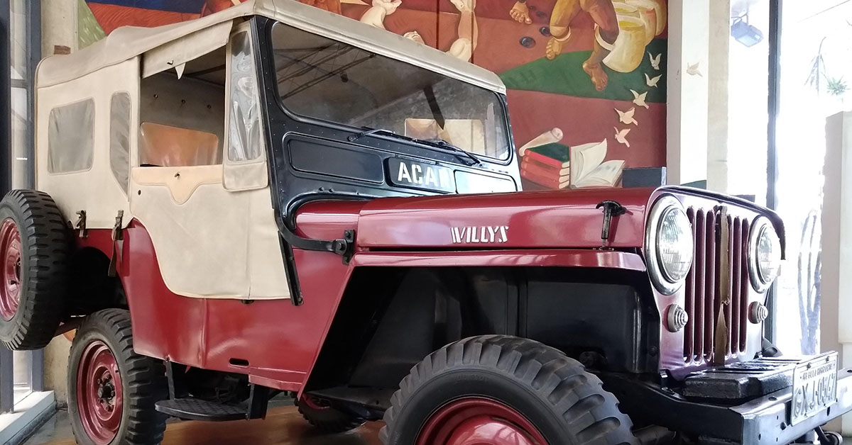 Jeep Willys 1951 foi o primeiro veículo que levou extensionistas para rincões de Minas Gerais | Crédito: Alexandre Souza/Emater-MG