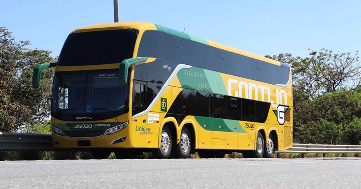 A frota da Gontijo conta com 1.032 ônibus e transporta 5 milhões de passageiros por ano | Crédito Divulgação Gontijo