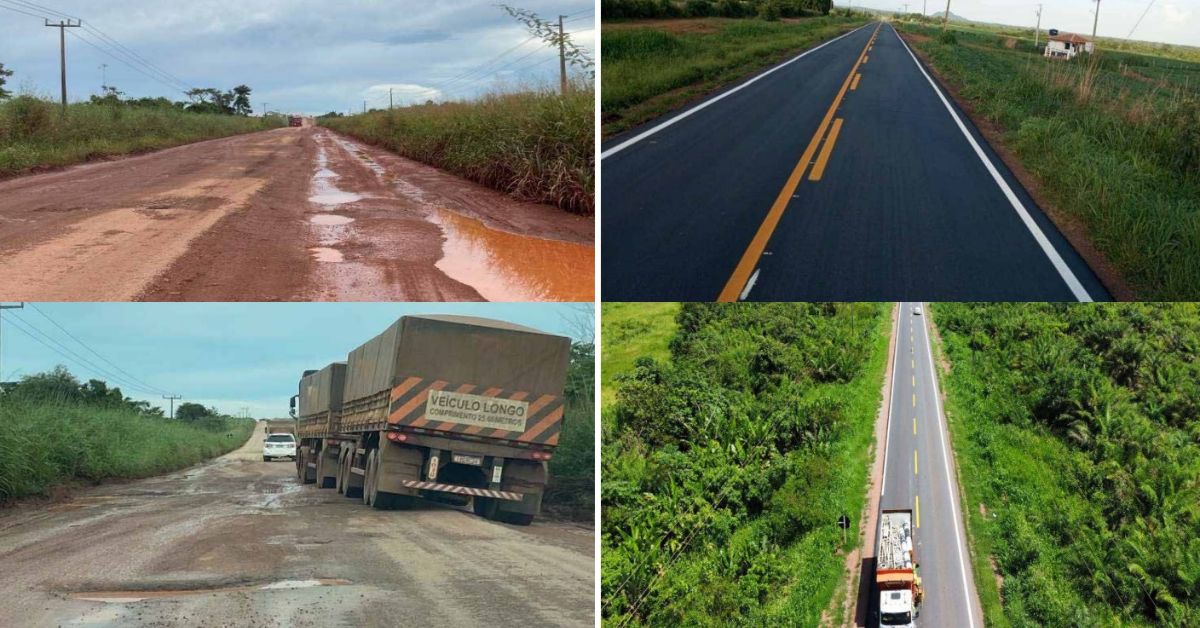 Dentre as obras anunciadas pelo governo federal para escoamento da safra de grãos está a da BR-158, no Pará | Crédito: Reprodução