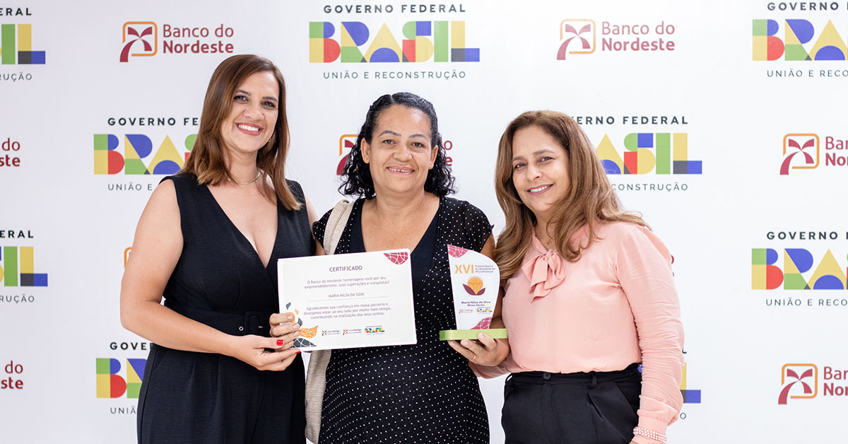   Maria Nilsa da Silva ganhou prêmio de Empreendedorismo Sustentável | Crédito: BNB/Divulgação