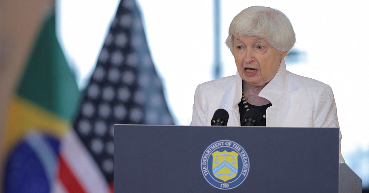 Secretária do Tesouro dos Estados Unidos, Janet Yellen elogia a reforma tributária