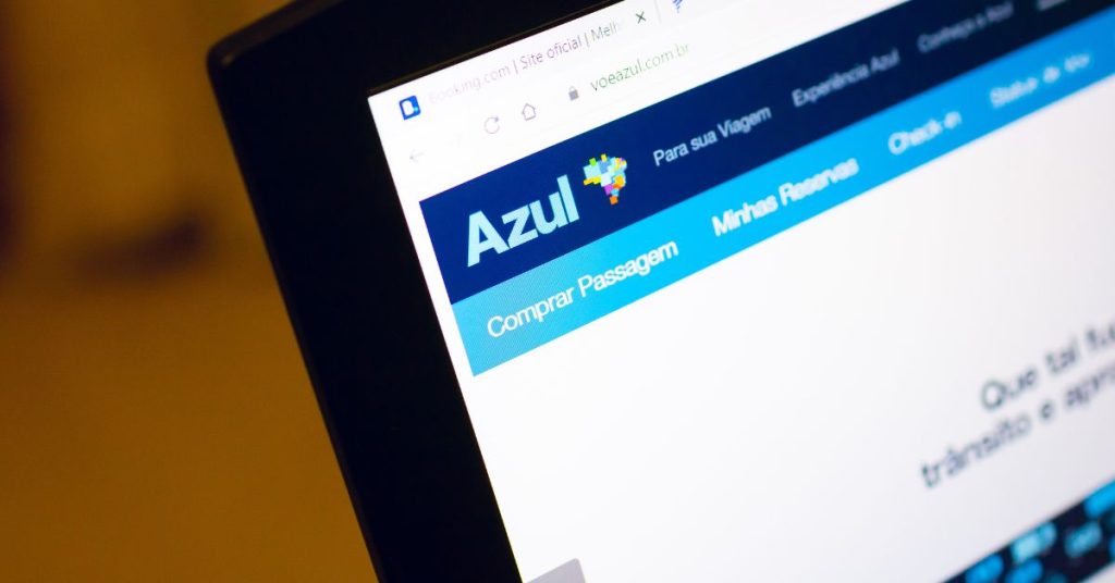 Site da Azul Linhas Aéreas.