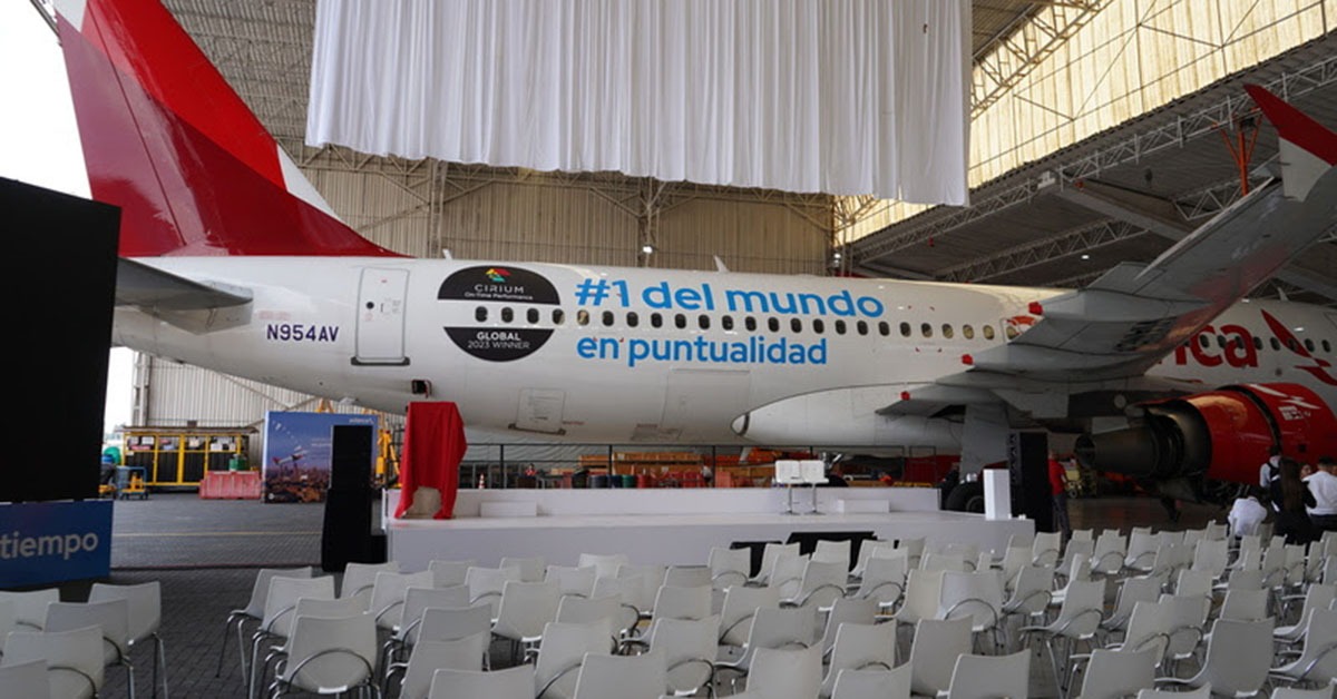Avianca recebe reconhecimento por pontualidade de 85,73%