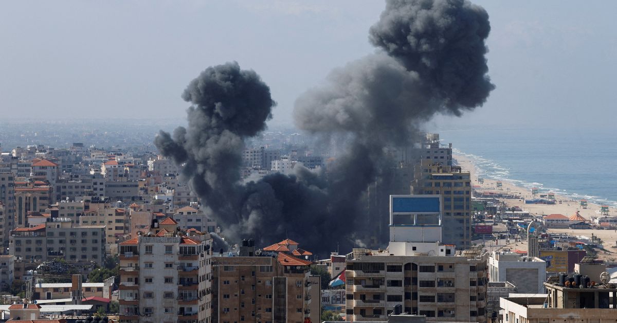 Ataque contra Israel a partir de Gaza em 7 de outubro | Crédito: Reuters/Mohammed Salem