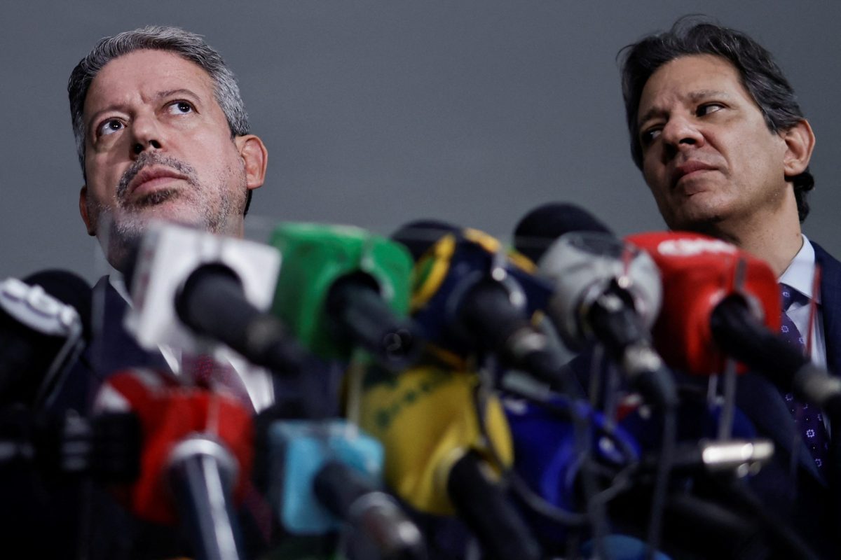 Fernando Haddad e Arthur Lira dão entrevista coletiva sobre reforma tributária | REUTERS/Ueslei Marcelino