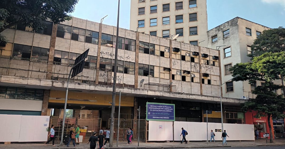 Anexo do Conjunto Sulacap-Sulamérica no Centro de BH começa a ser demolido; entenda