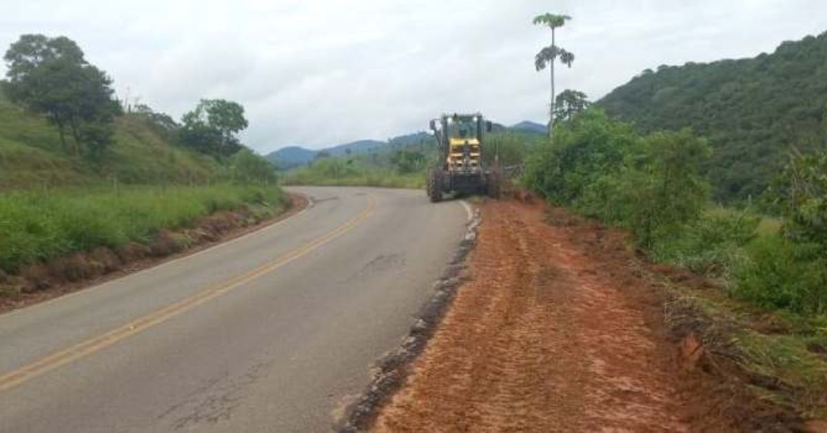 Minas inicia recuperação do pavimento em dois trechos de rodovias na Zona da Mata
