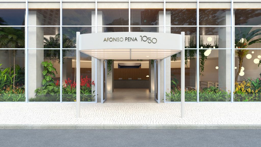 Fachada do Afonso Pena 1050, antigo Othon Palace em Belo Horizonte