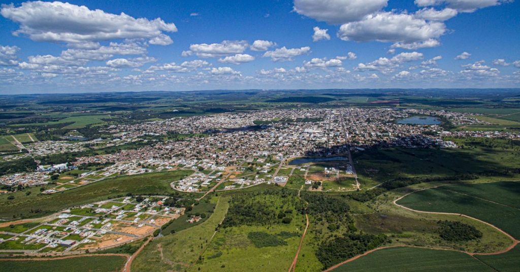 Vista aérea Lagoa da Prata