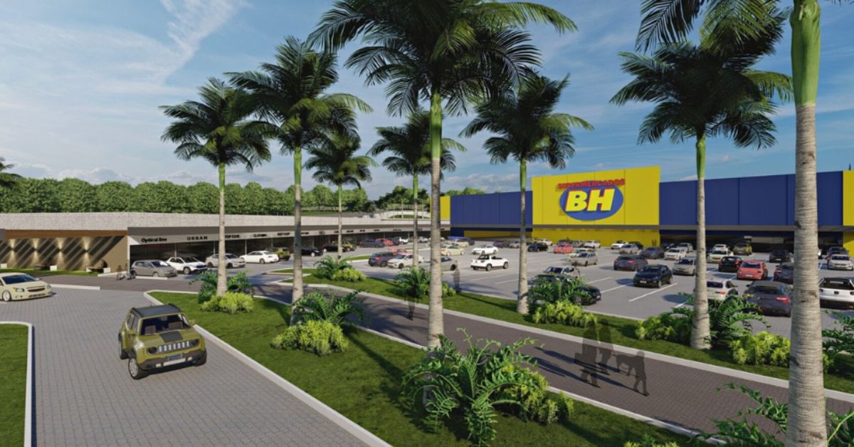 Barreiro terá strip mall com Supermercados BH e mais 21 lojas