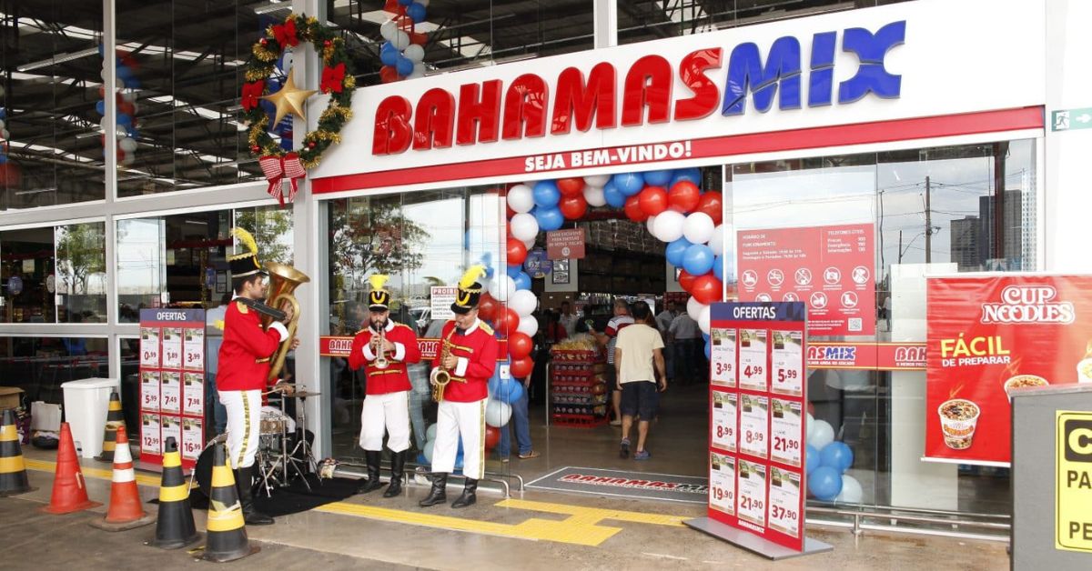 Bahamas Mix, em Uberlândia é um dos supermercados do Grupo que está participando da ação. | Crédito: Divulgação/Grupo Bahamas