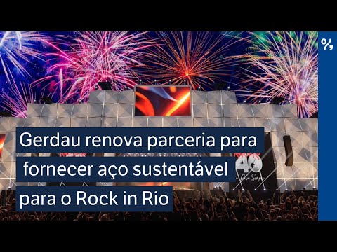 CEO da Gerdau, Gustavo Werneck, destaca a importância da renovação da parceria com o Rock in Rio