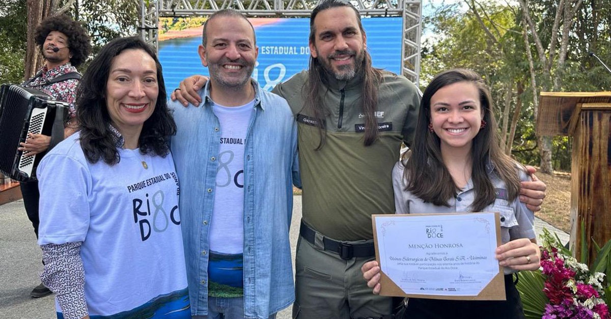 Usiminas recebe homenagem em comemoração dos 80 anos do Parque Estadual do Rio Doce