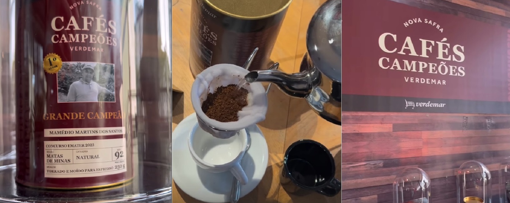 Cafés campeões de concurso em Minas ganham as prateleiras do Verdemar