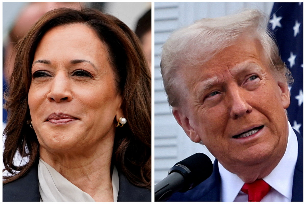 Kamala mantém vantagem de 45% a 42% sobre Trump, mostra pesquisa Reuters/Ipsos