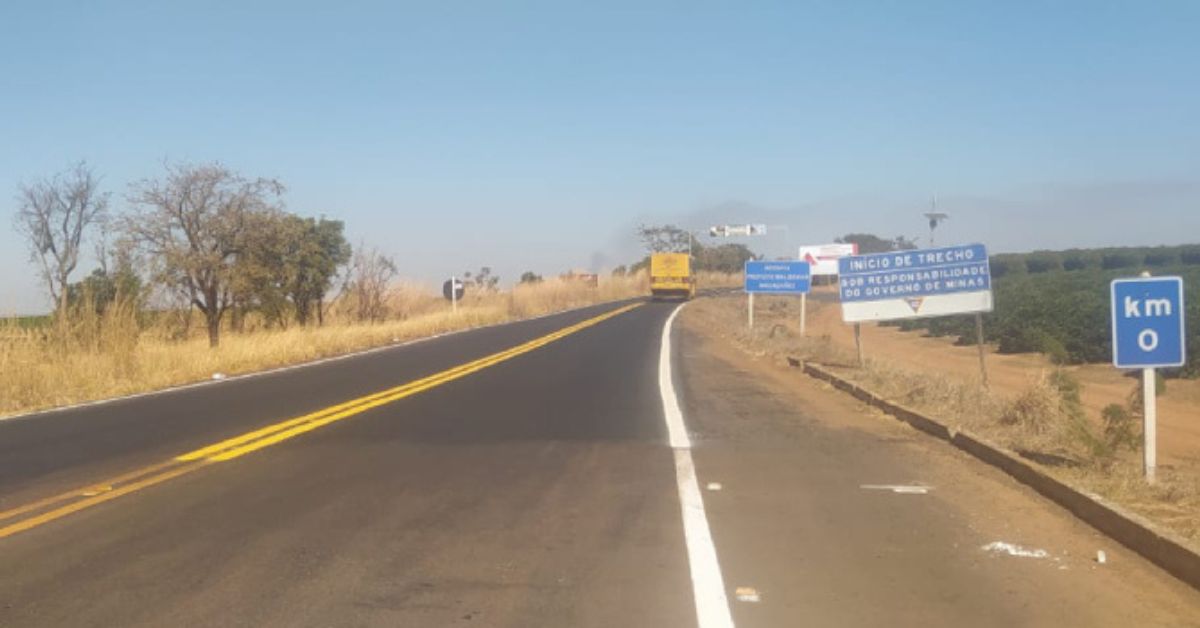 Obra de restauração entre BR-365  e AMG-1105 é concluída