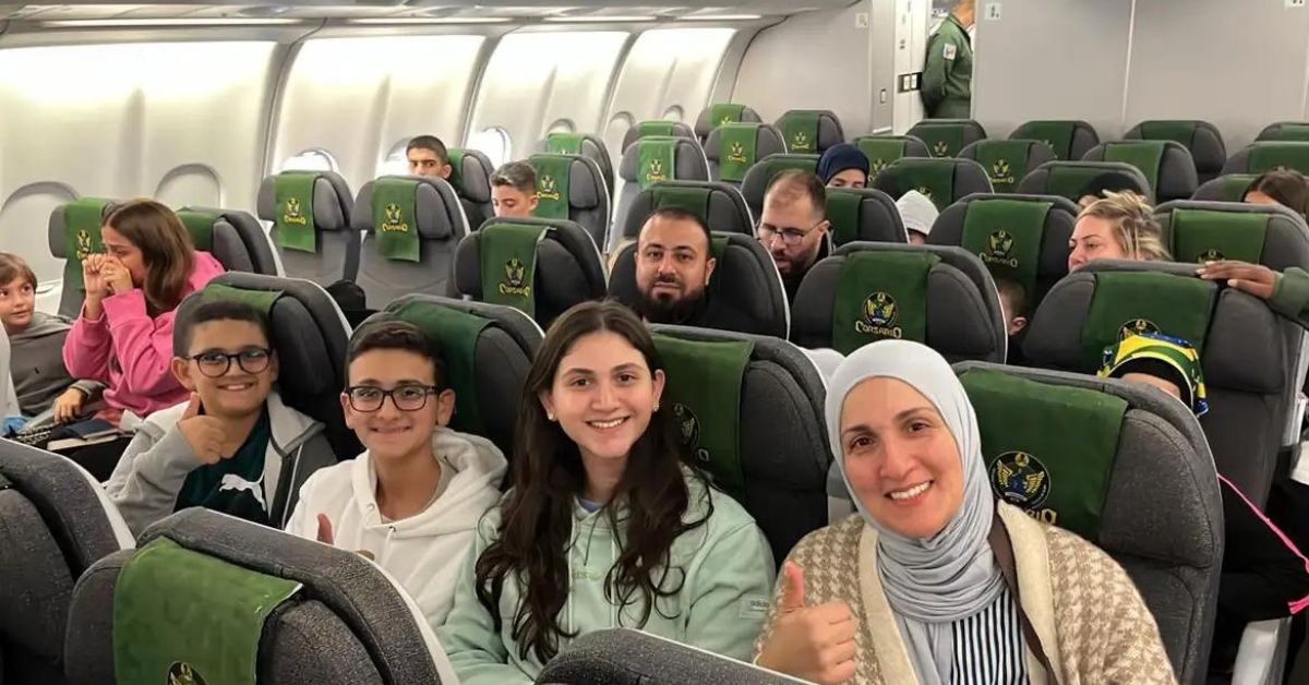 Com 227 resgatados, voo da FAB deixa o Líbano rumo a São Paulo
