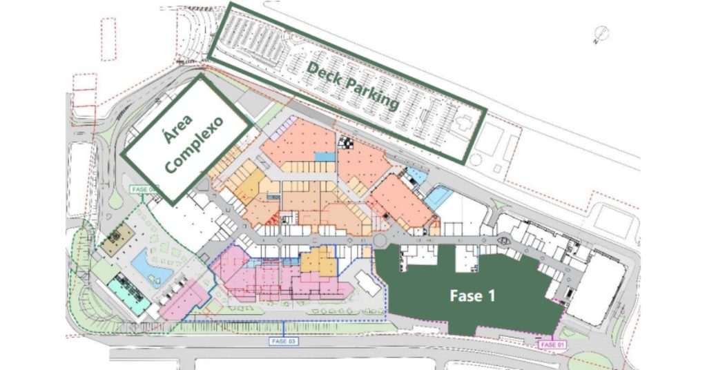 Projeto do plano de expansão do Shopping Uberaba.