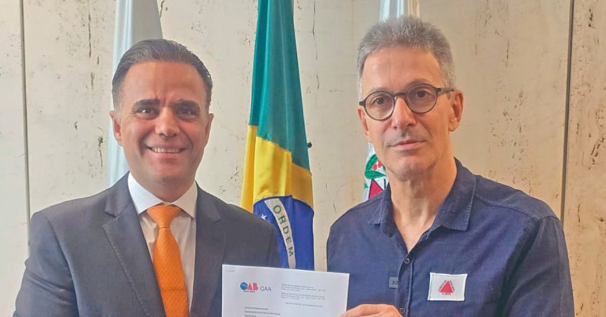 Presidente eleito da OAB-MG se reúne com o governador Romeu Zema