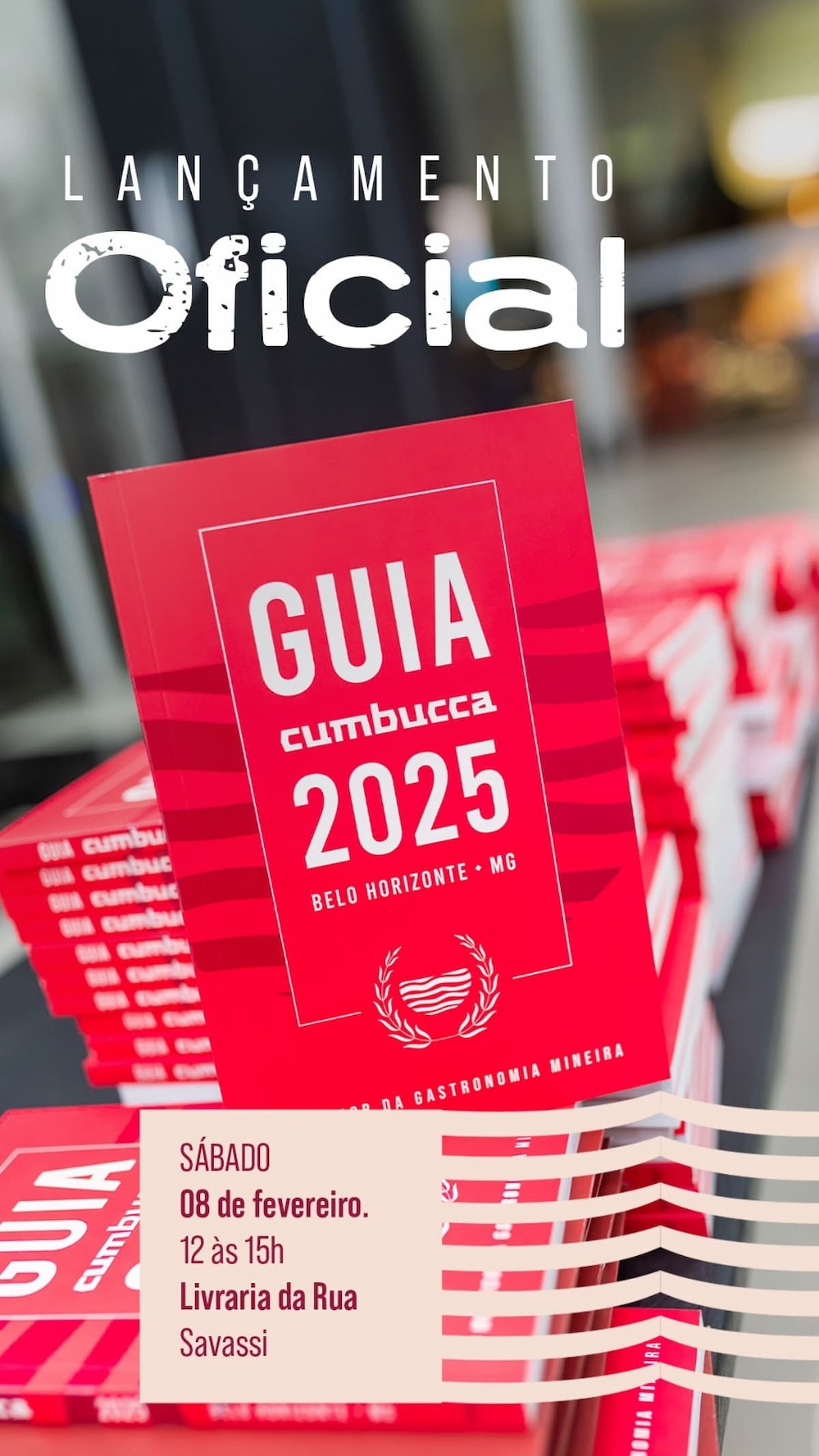 Guia Cumbucca de Gastronomia 2025 é  lançado em Belo Horizonte