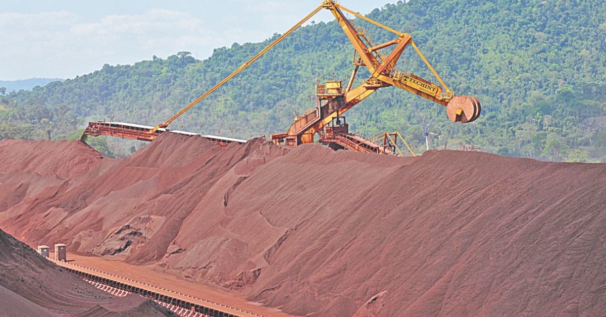 Exportações do minério de ferro de Minas Gerais recuaram 32% no primeiro bimestre