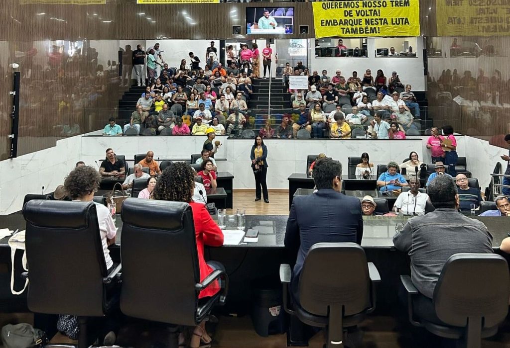 Audiência trem de passageiros