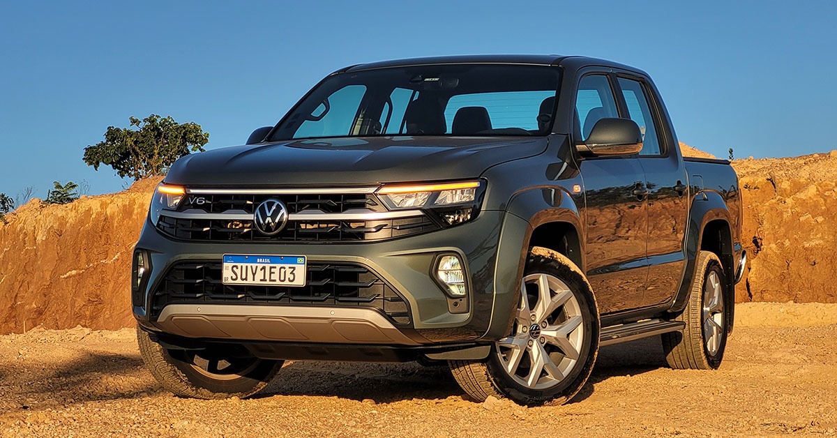 Amarok V6 tem novo visual e continua muito divertida