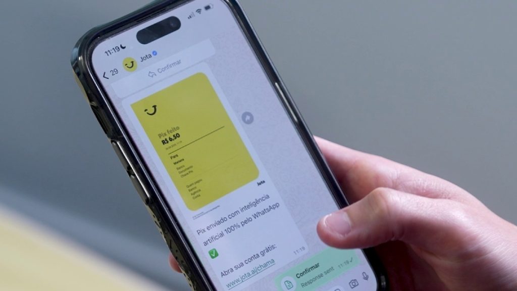 Aplicativo Jota dentro do whatsapp - Inteligência Artificial no varejo