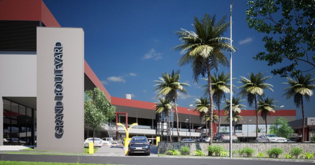 Projeto 3D do Grand Boulevard Mall, em Uberlândia Minas Gerais.