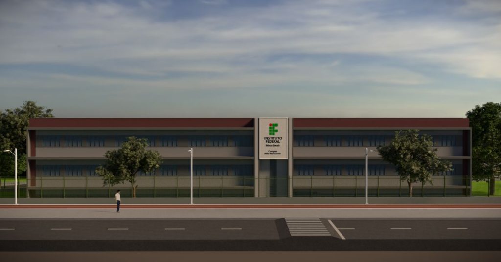 Projeto do campus do IFMG em Belo Horizonte, Minas Gerais.