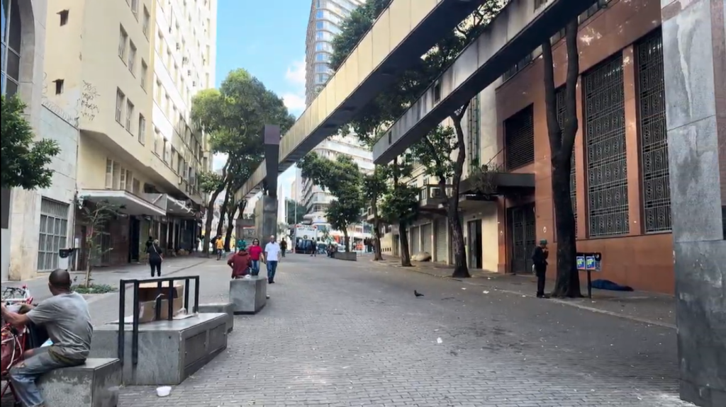 Rua Carijós, no Centro de BH