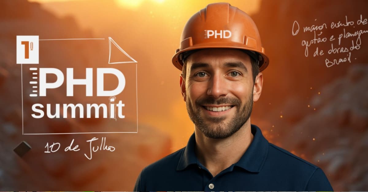 PHD Summit promete ser o maior evento de Gestão e Planejamento de Obras do Brasil